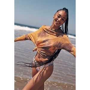 NWT FREE PEOPLE Sz M WASHED FUJI THERMAL X VINTAGE SOULS IN SUNSET